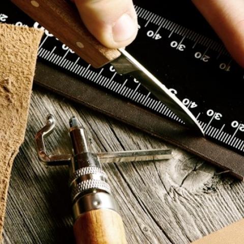 Leathercraft is mostly achieved with a selection of hand tools