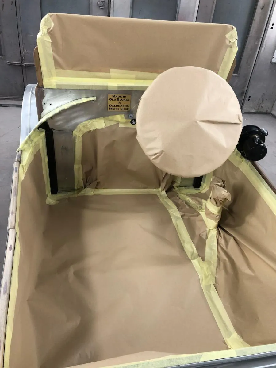 Prepped for primer and paint