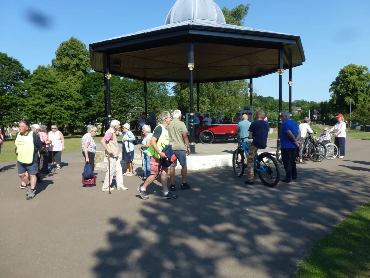 Our Skeoch display in the bandstand at Colliston Park, Dalbeattie