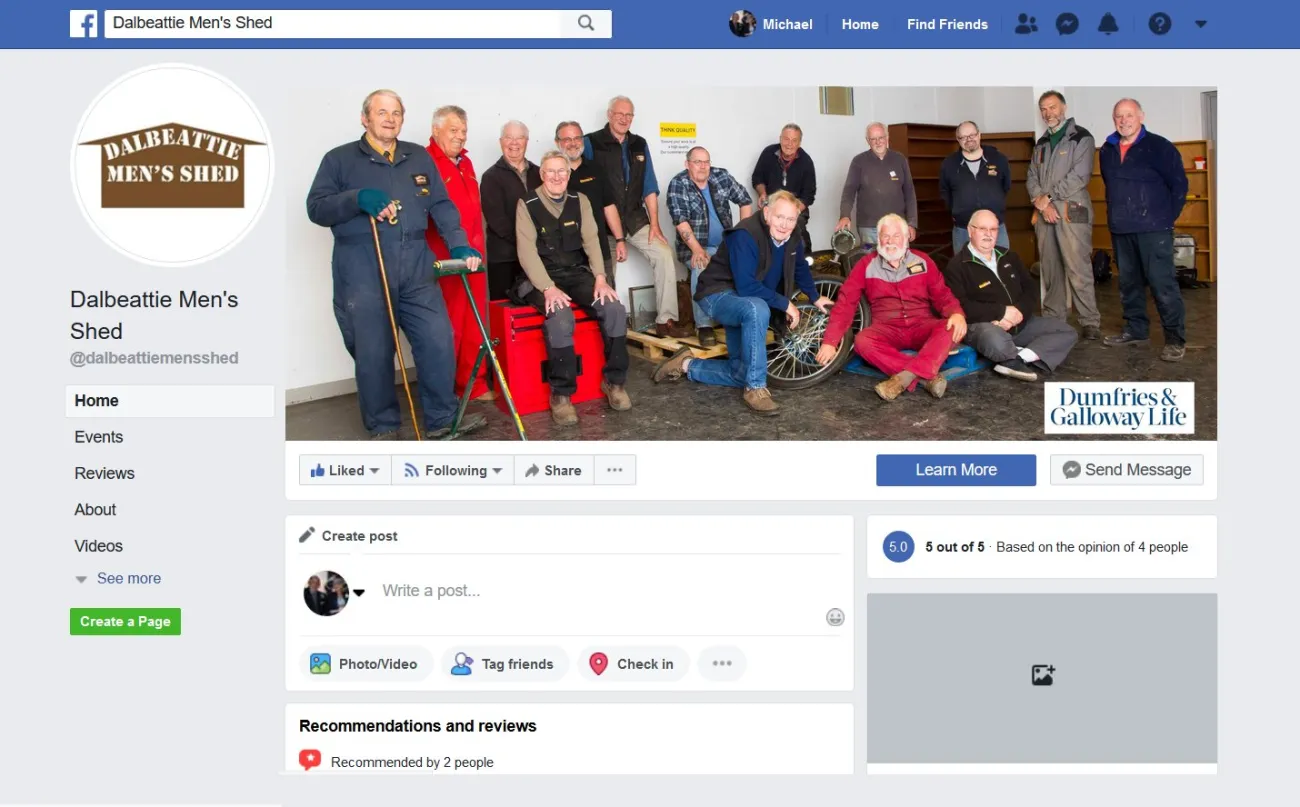 Dalbeattie Men's Shed - In the news
