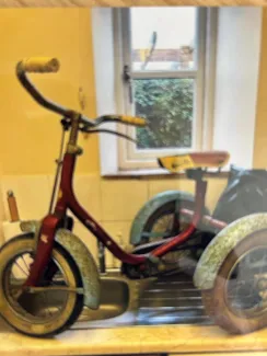 The trike in a sorry state
